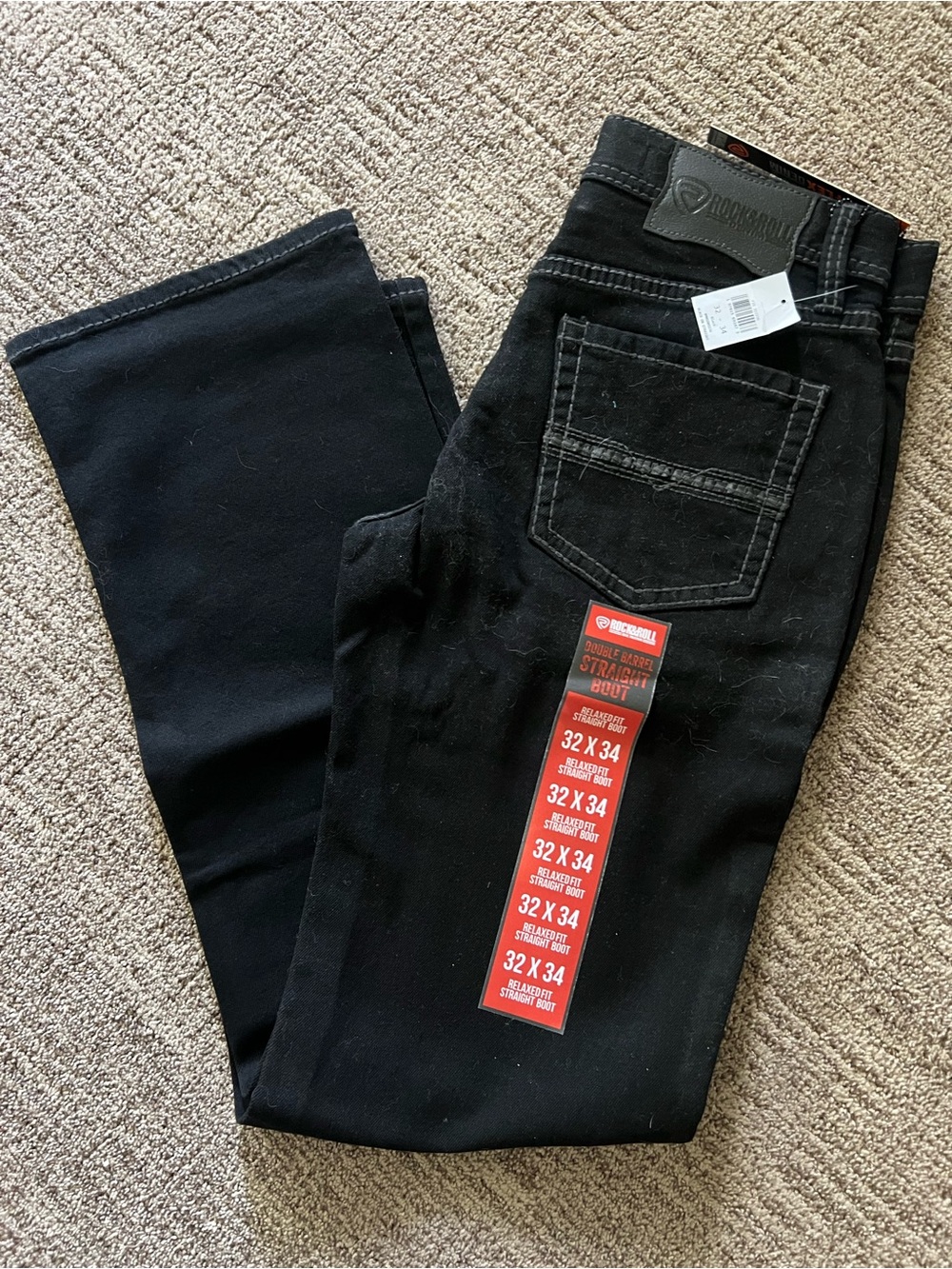 Rock Revival Men's Straight Jeans - Black